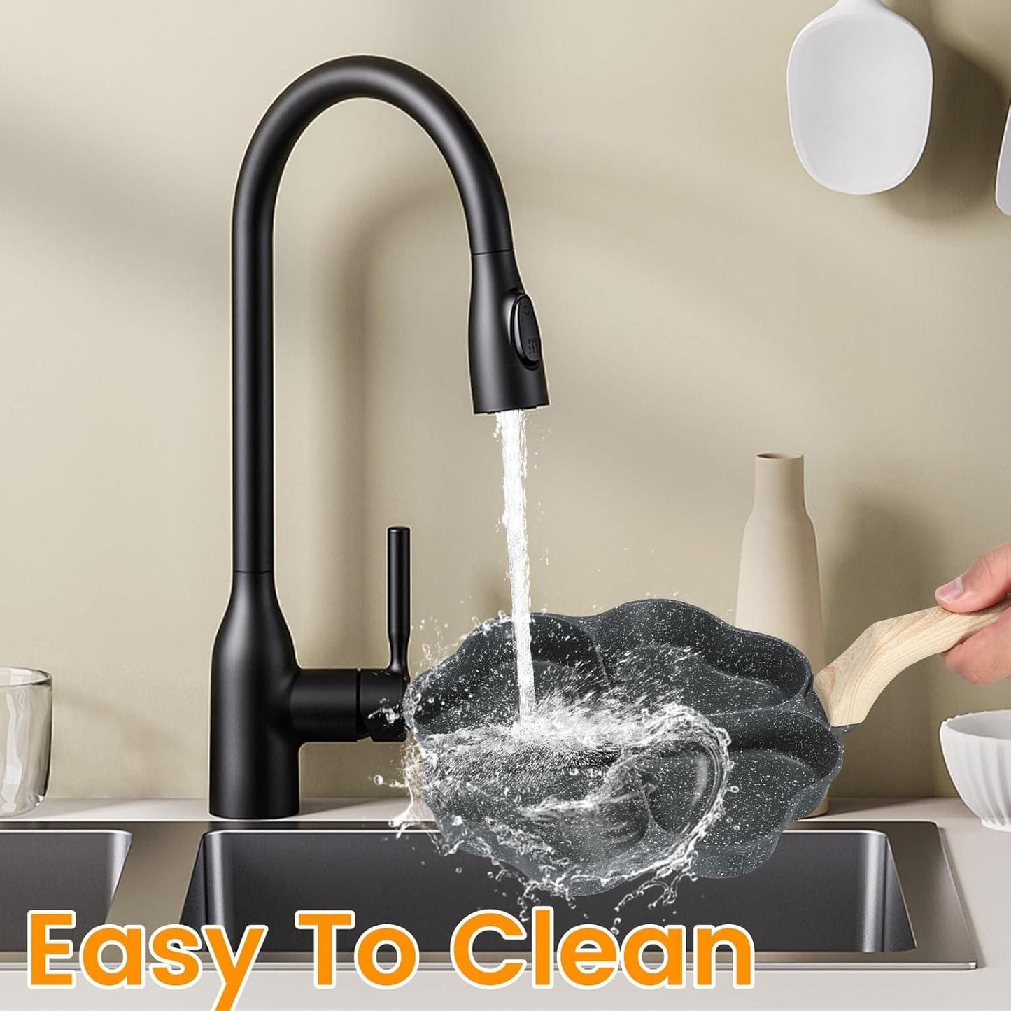 4 Holes Fry Pan